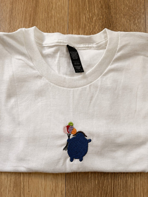 Balloon Girl Embroidered T-Shirt Unisex