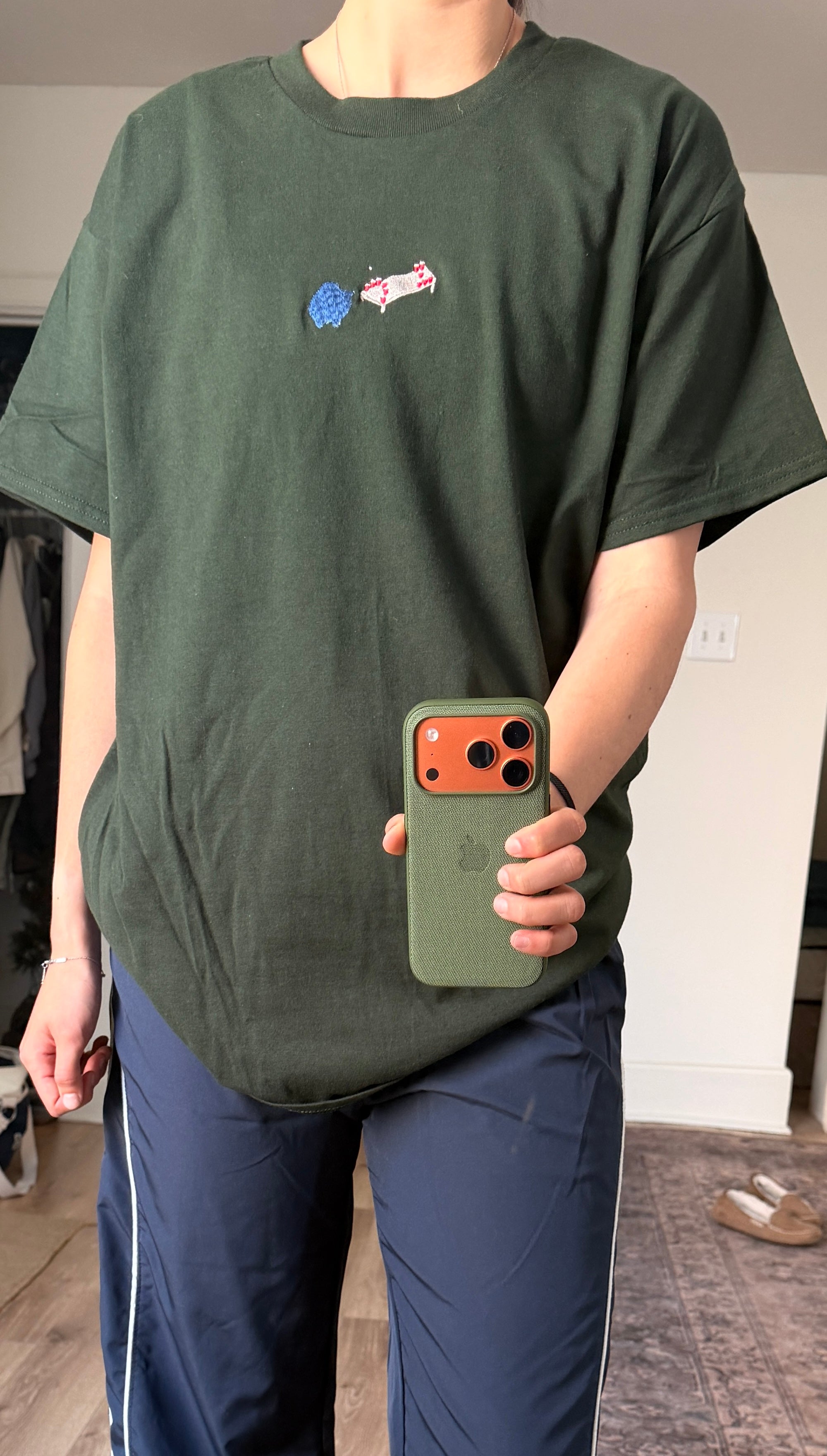 Pong Embroidered T-Shirt Unisex